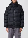 Balmain Insulated Jacket With Detachable Hood In Black