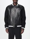 Balmain Varsity Bomber Jacket In Black