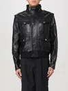 Balmain Lambskin Leather Jacket With 4 Pockets In Schwarz