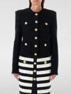 Balmain Tweed Lurex Jacket In 黑色