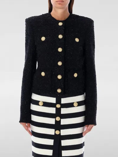 BALMAIN JACKET BALMAIN WOMAN COLOR BLACK,F83560002