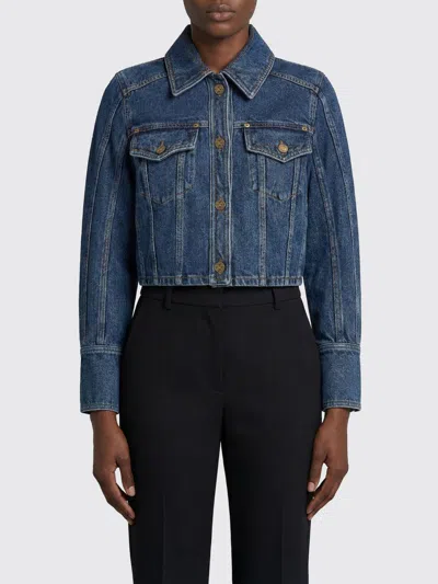 BALMAIN BALMAIN JACKET WOMAN COLOR BLUE,H89204009