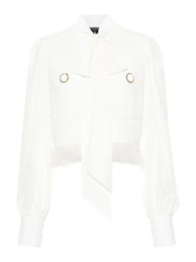 Balmain Sacai Sacai Short Dress With Contrasting Pleated Back In Neutral