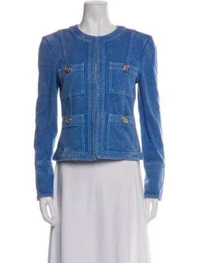 Pre-owned Balmain Jacket In Blue