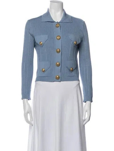 Pre-owned Balmain Jacket In Blue