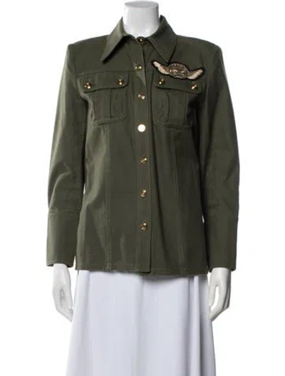 Pre-owned Balmain Jacket In Green