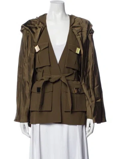Pre-owned Balmain Jacket In Green