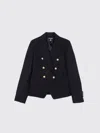 Balmain ジャケット ボーイ カラー ブラック In Black