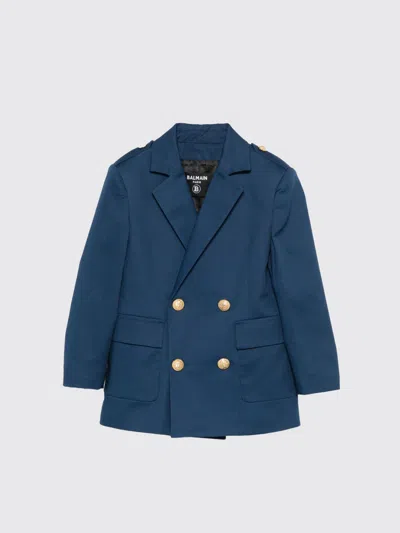Balmain Babies'  Jacket Kids Color Blue