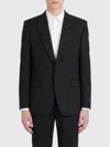 Balmain Crystal Blazer Single Breasted Tailored Jacket In Black