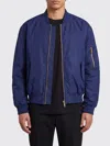 Balmain Men Navy Blue Regular Jacket In Blue