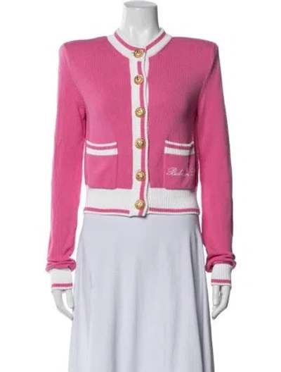 Pre-owned Balmain Jacket In Pink
