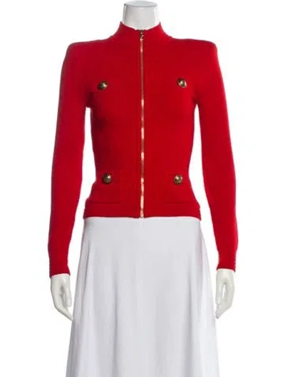 Pre-owned Balmain Jacket In Red