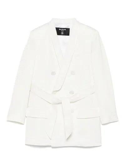 Balmain Kids' Chaqueta Casual - Blanco In White