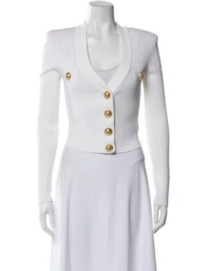 Pre-owned Balmain Jacket In White