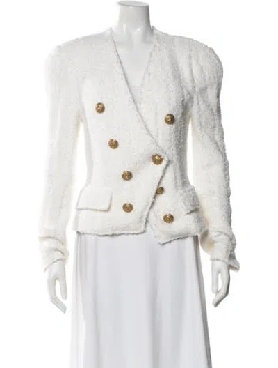 Pre-owned Balmain Jacket In White