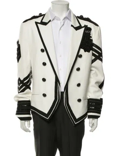 Pre-owned Balmain Jacket In White