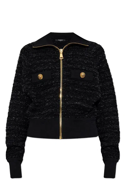 Balmain Jacket With Decorative Buttons In Black