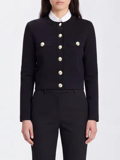 Balmain Jacket Woman Color Black In Blue
