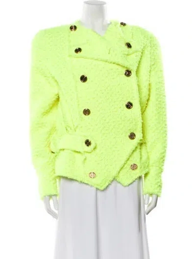 Pre-owned Balmain Jacket In Yellow