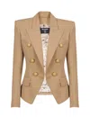 Balmain Cotton Peak-lapel Blazer
