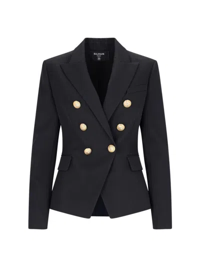 Balmain Jackets And Vests In Black