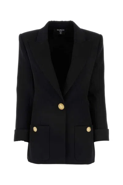Balmain Jackets And Vests In Noirnoir