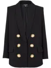 Balmain Button-fastening Double-breasted Jacket In Black