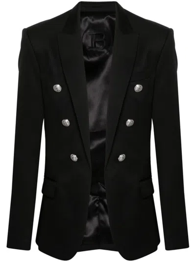 Balmain Jackets In Black