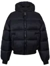 Balmain Pb Labyrinth Jacquard Nylon Puffer Jacket In Black