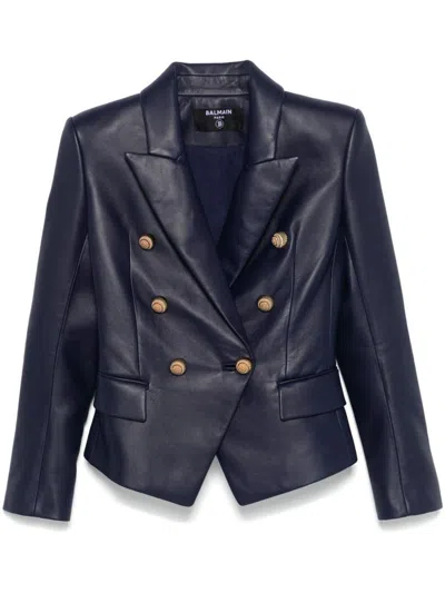 Balmain Jackets In Blue