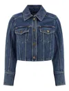 Balmain Blazer Featuring Chest Pockets Long Sleeves In Blue