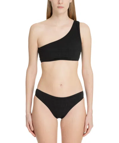 Balmain Jacquard Bikini In Black