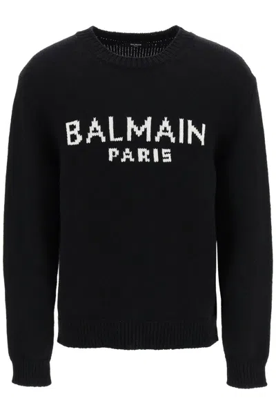 Balmain Logo Jumper In Black