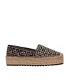 Balmain Jacquard Monogram Alex Espadrilles