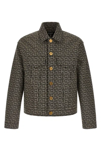 BALMAIN JACQUARD MONOGRAM JACKET