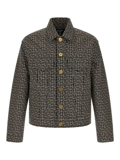 BALMAIN JACQUARD MONOGRAM JACKET