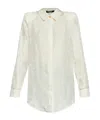 Balmain Monogram Jacquard Buttoned Shirt In White