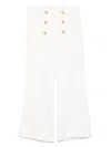 Balmain Jacquard Trousers In Neutrals
