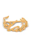 Balmain 'je T'aime' Brass Bracelet In Gold