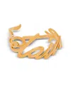 Balmain 'je T'aime' Brass Bracelet