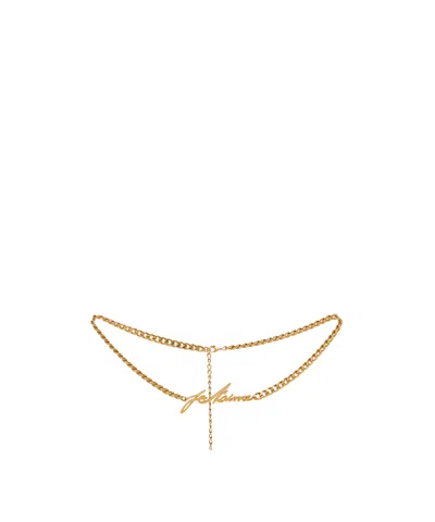BALMAIN 'JE T'AIME' BRASS CHAIN BELT