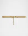 Balmain Je Taime Chain Belt In X15 Vintage Brass