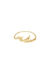Balmain Je T'aime-plaque Necklace In Yellow