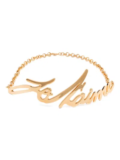 BALMAIN JE T'AIME-PLAQUE NECKLACE