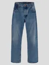 Balmain Jean In Contrast-effect Denim In Bleu Jean/brut