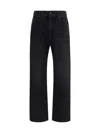 Balmain Men Loose-fit Denim Jeans In Black