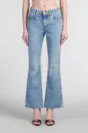 Balmain Flared Denim Jeans In Blue