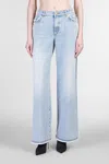 Balmain Jeans In Blue Cotton In Blue