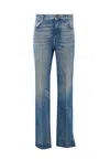 Balmain Belt Loop Jeans In Blue